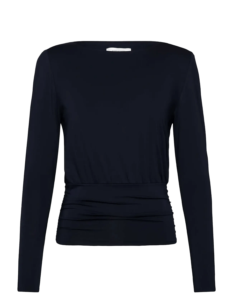 Rosemunde - RWBridget LS T-shirt - langärmlige tops - navy - 0