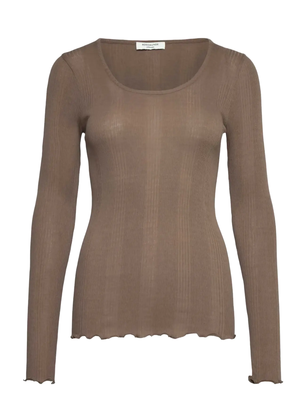 Rosemunde RWBay LS U-Neck - Kleidung - WALNUT / brown