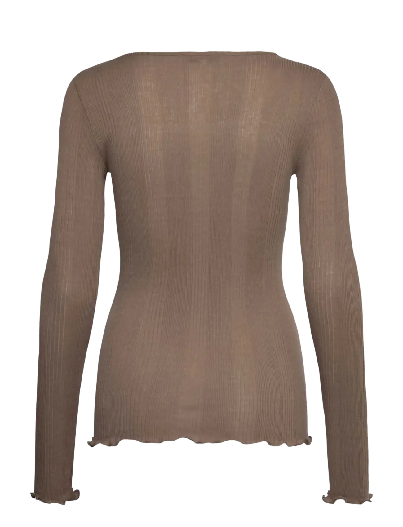 Rosemunde - RWBay LS U-Neck - langärmlige hemden - walnut - 1