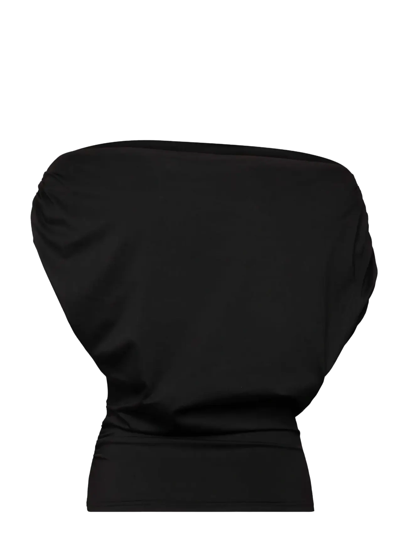 Rosemunde - RWBridget Draped SS T-shirt - varrukateta topid - black - 1