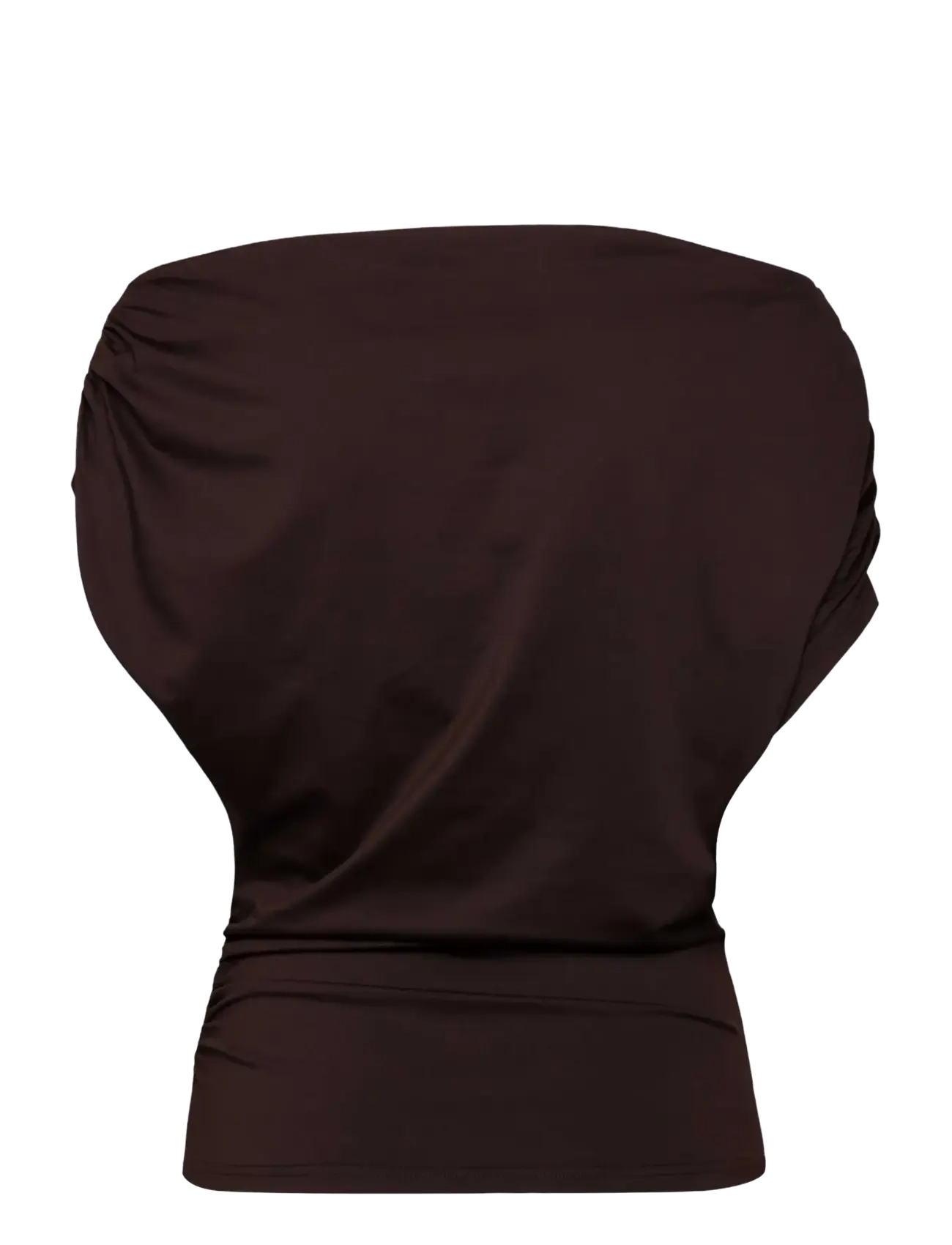 Rosemunde - RWBridget Draped SS T-shirt - Ärmellose tops - mole - 1