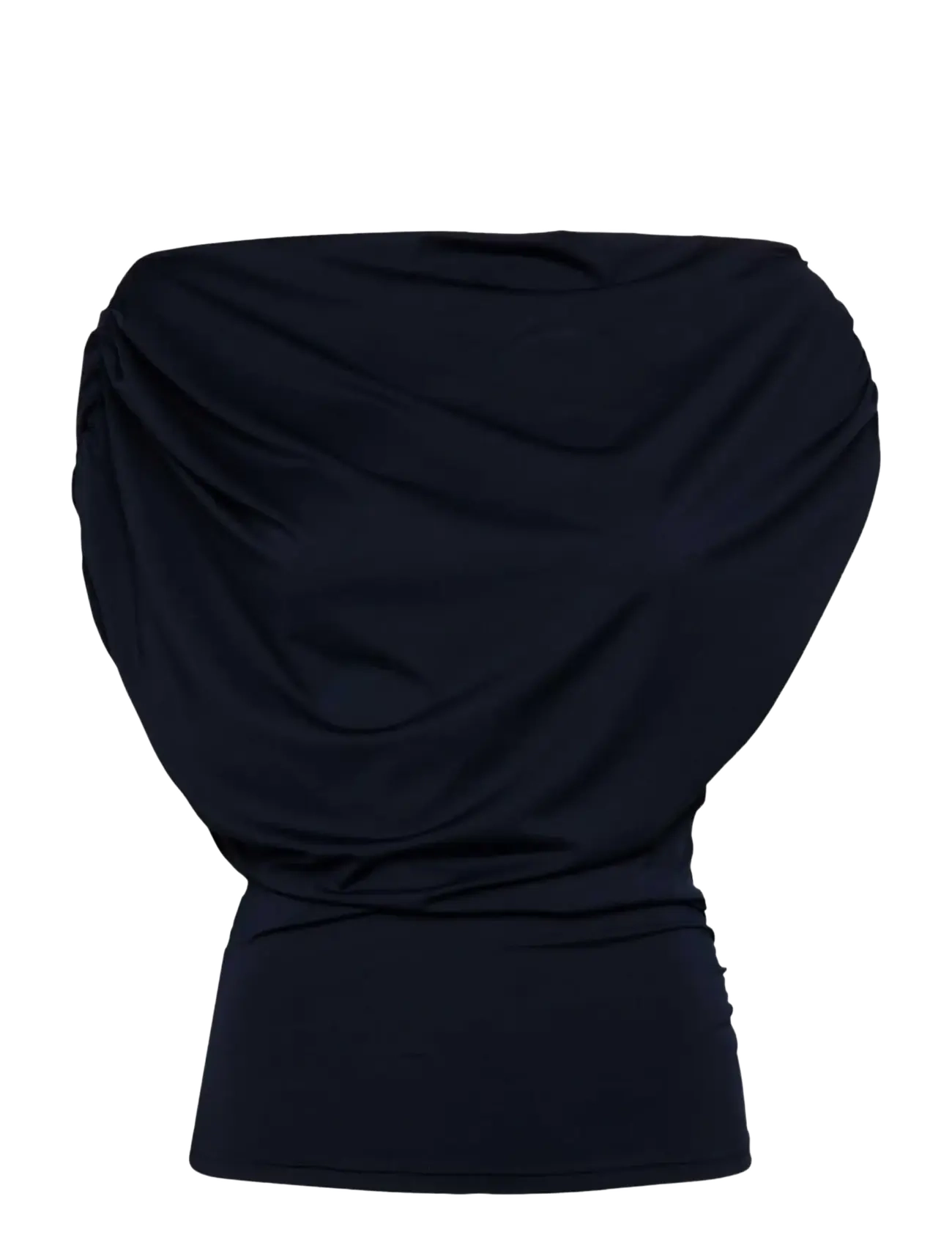 Rosemunde RWBridget Draped SS T-shirt - Tøj - NAVY / navy