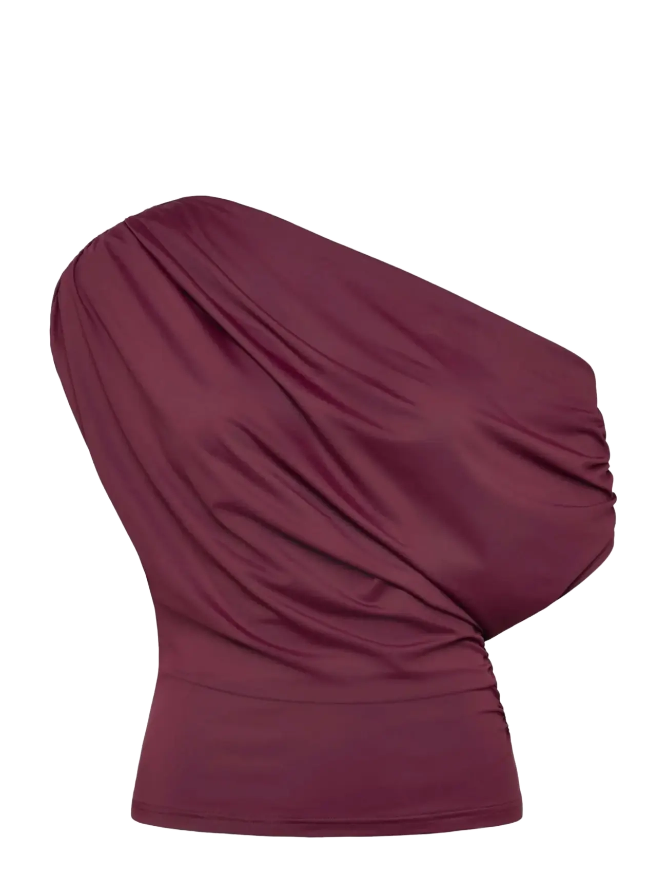 Rosemunde RWBridget Draped SS T-shirt - Tøj - WINDSOR WINE / burgundy