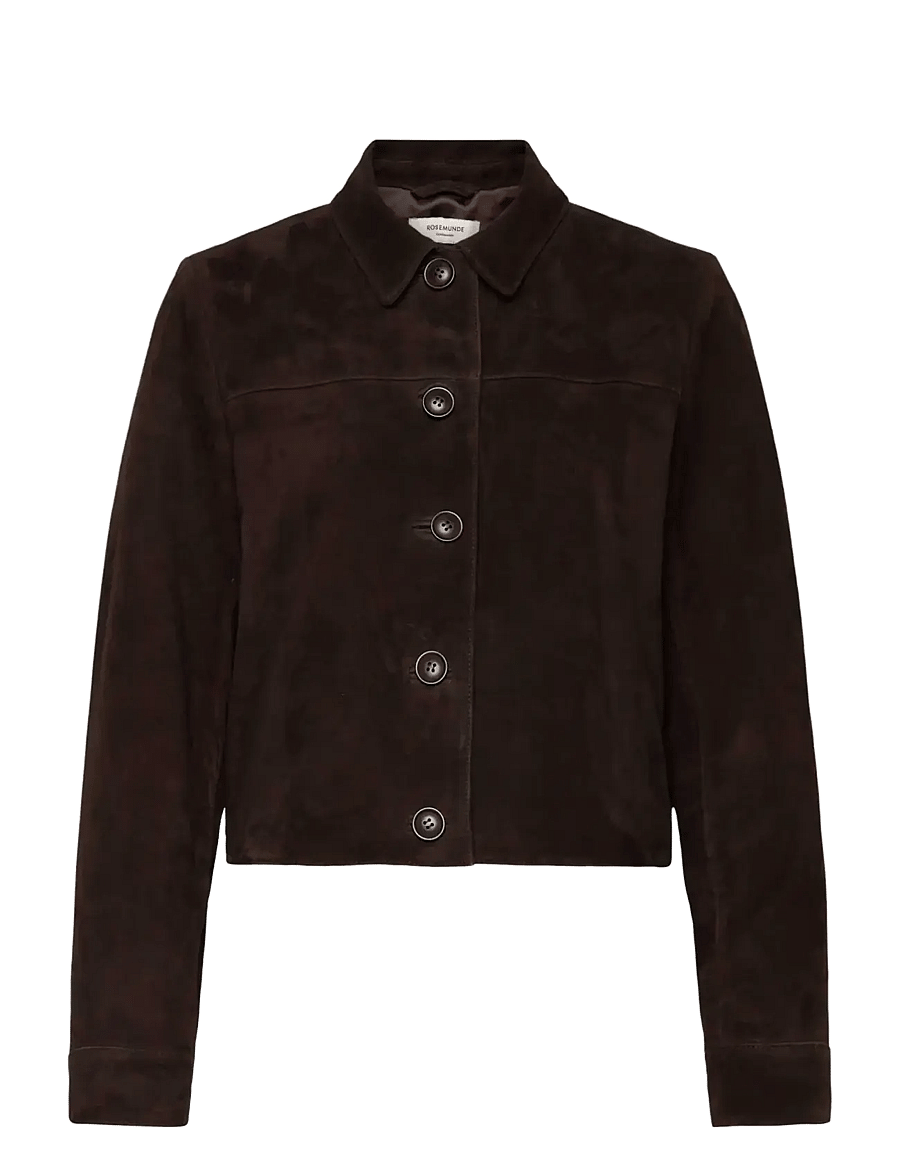 Rosemunde - RWNellie Suede LS Jacket - kevadjoped - mole - 1