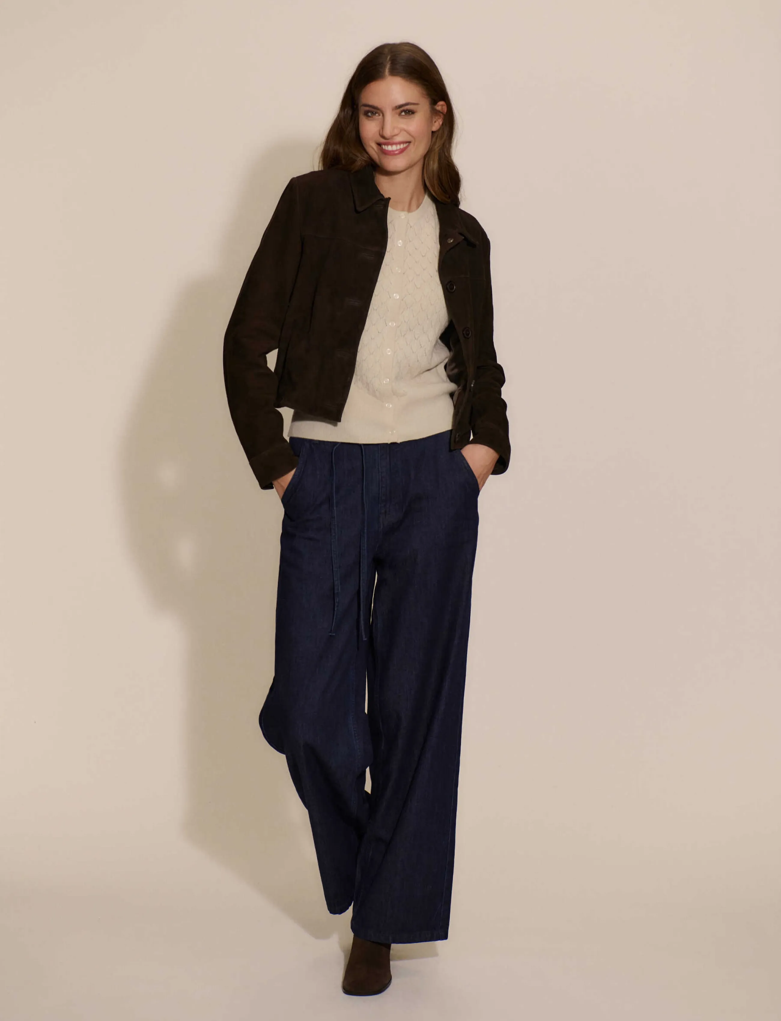 Rosemunde - RWNellie Suede LS  Jacket - kevadjoped - mole - 4