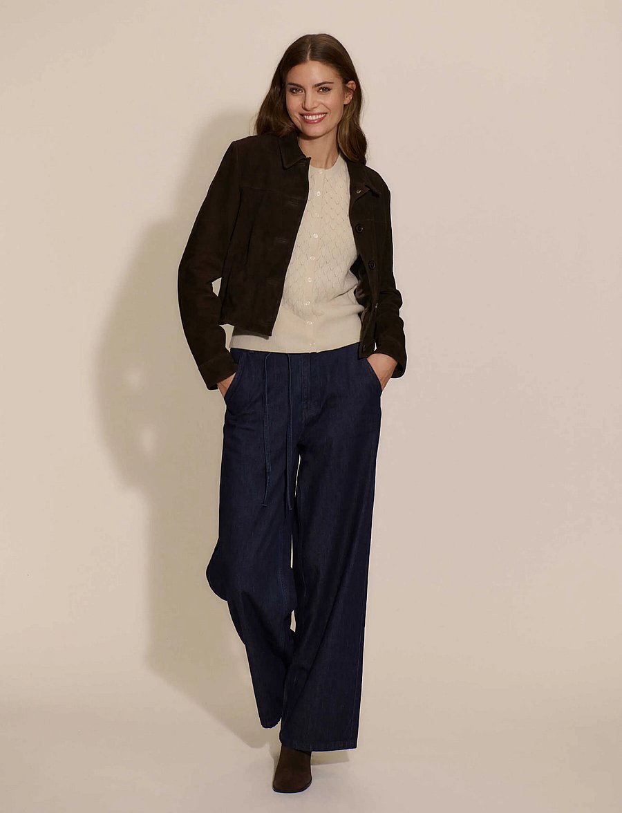 Rosemunde - RWNellie Suede LS Jacket - kevadjoped - mole - 4