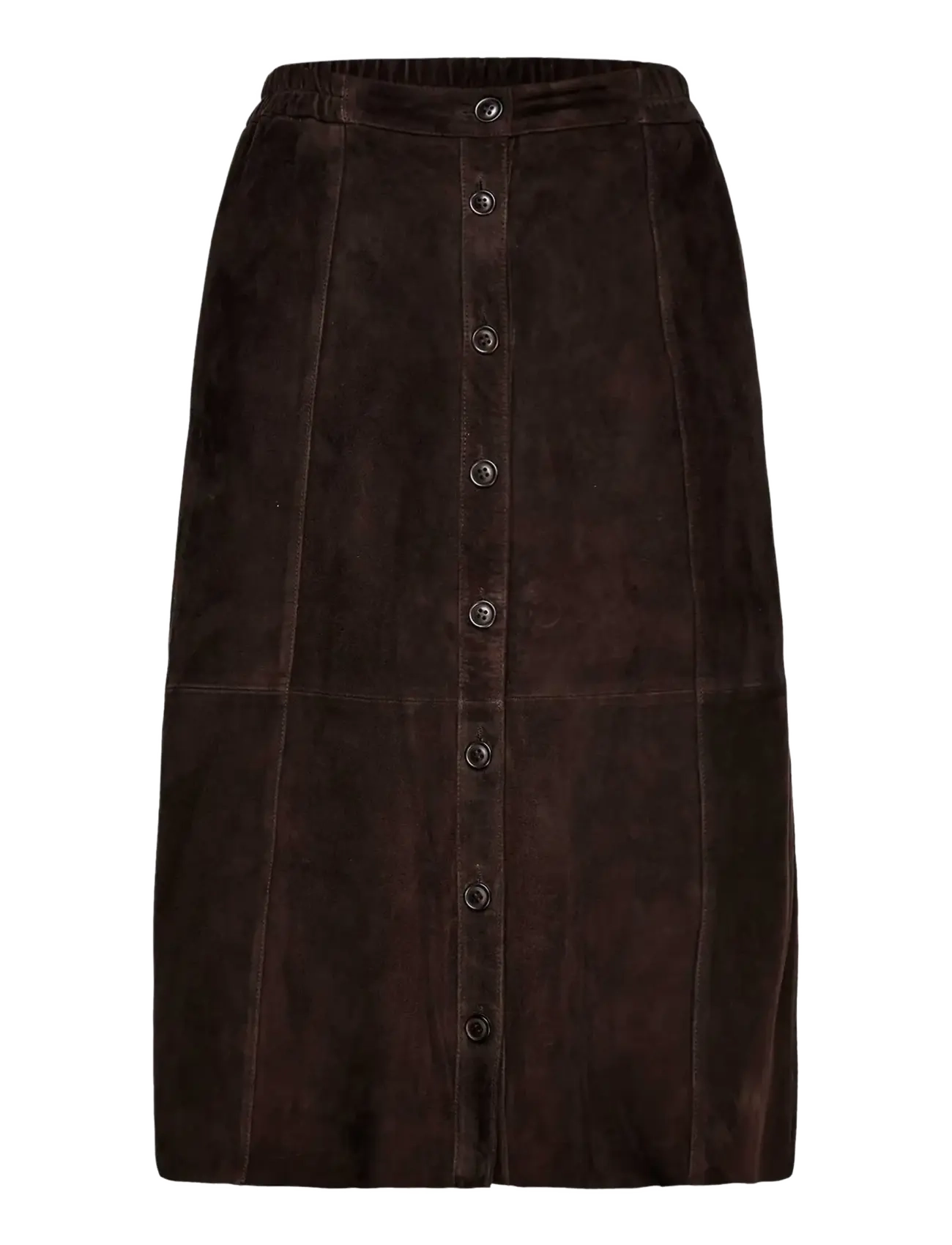 Rosemunde RWNellie Suede Midi Skirt - Rosemunde - MOLE / brown