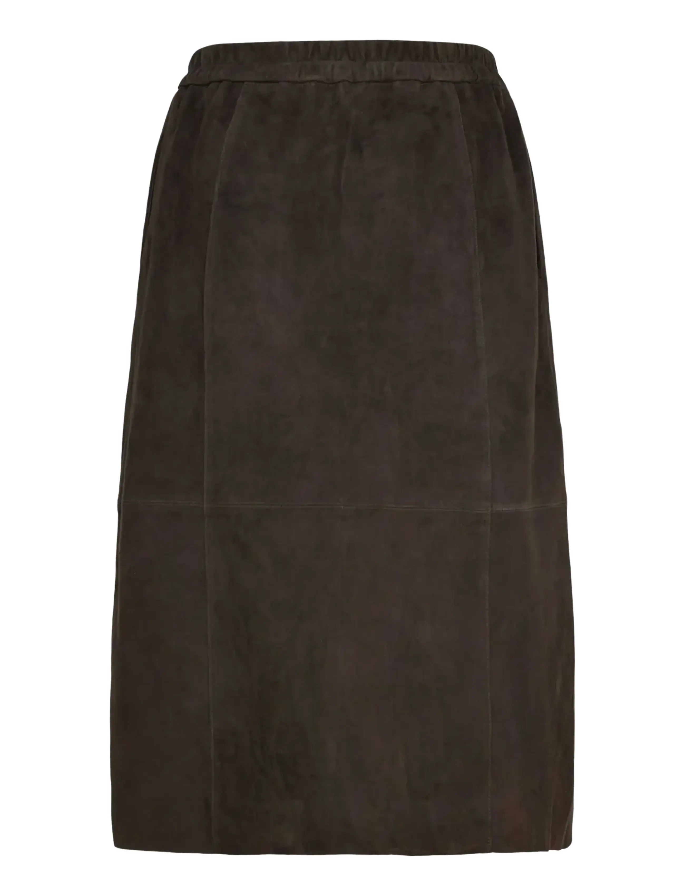 Rosemunde - RWNellie Suede Midi Skirt - skinnkjolar - mole - 2