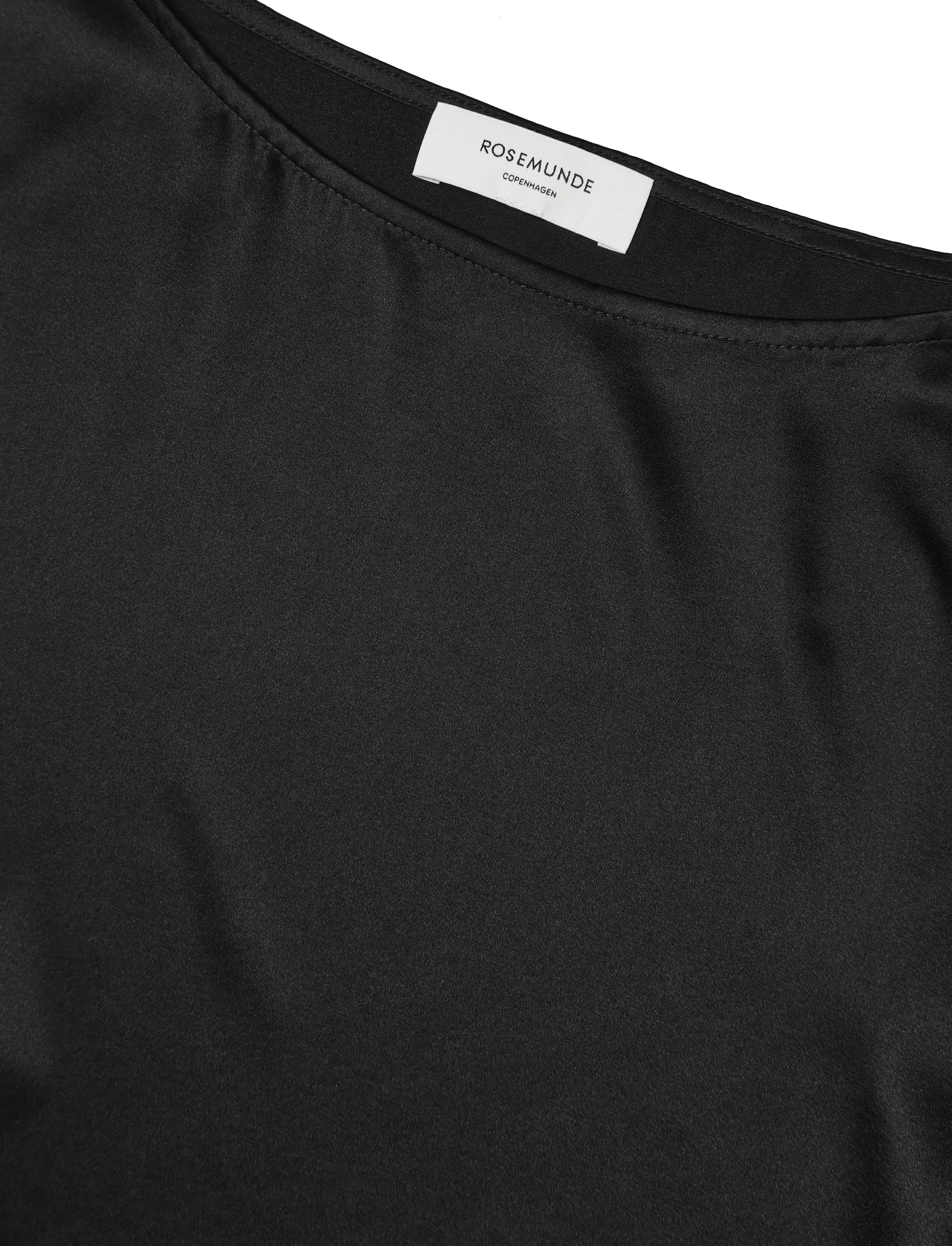 Rosemunde - RWJade Silk Boatneck Blouse - langærmede bluser - black - 2