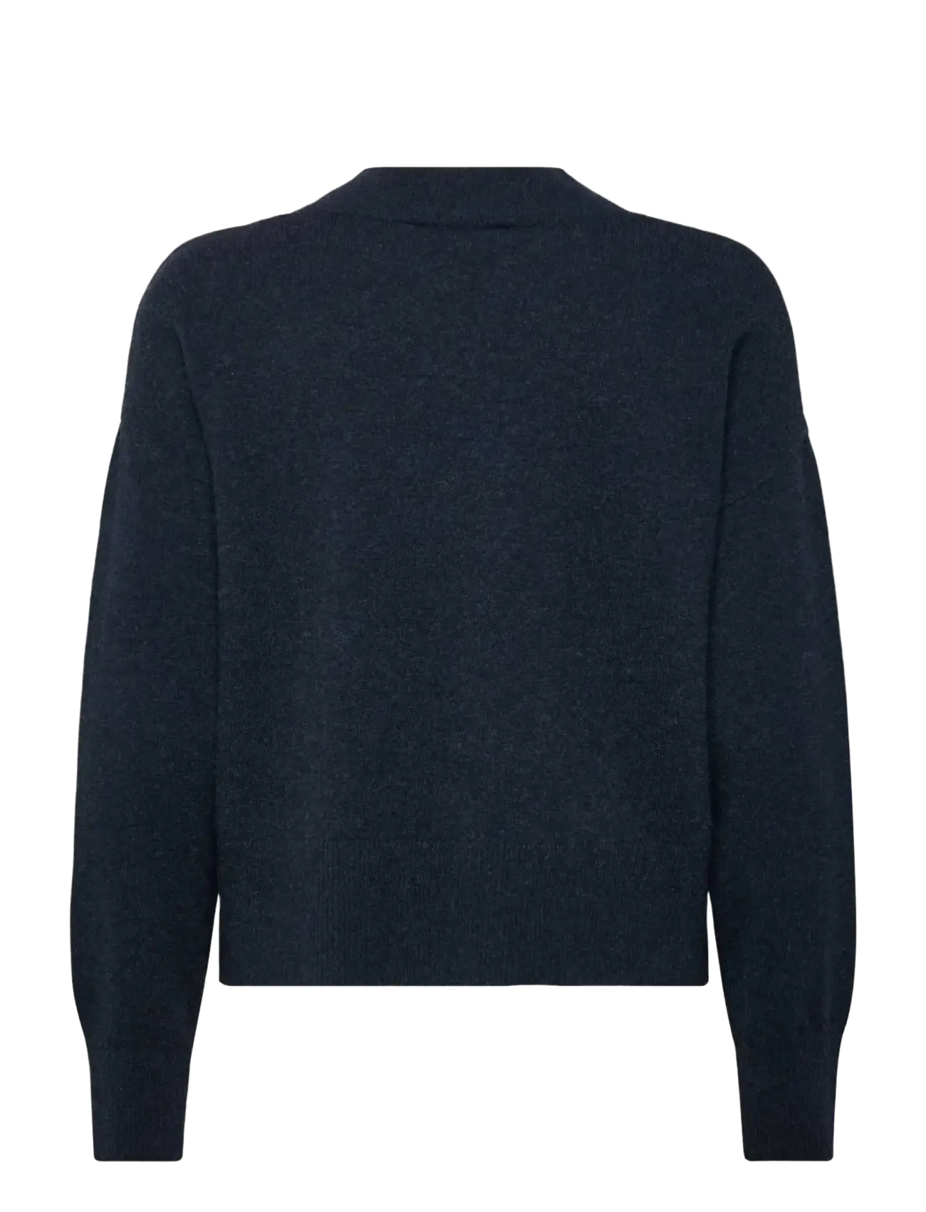 Rosemunde - RWLaica Cashmere V-neck LS Pullover - cashmere - dark navy melange - 1