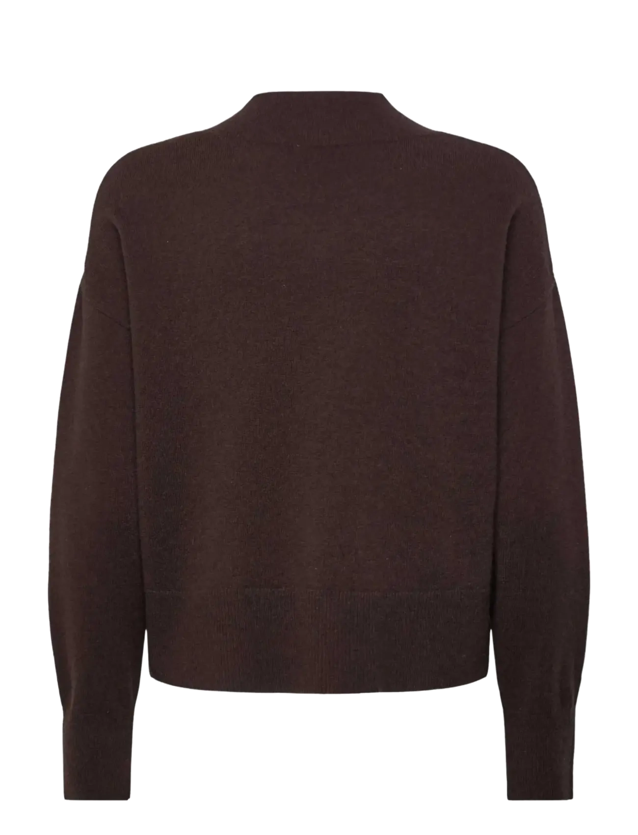 Rosemunde - RWLaica Cashmere V-neck LS Pullover - cashmere - mole - 1