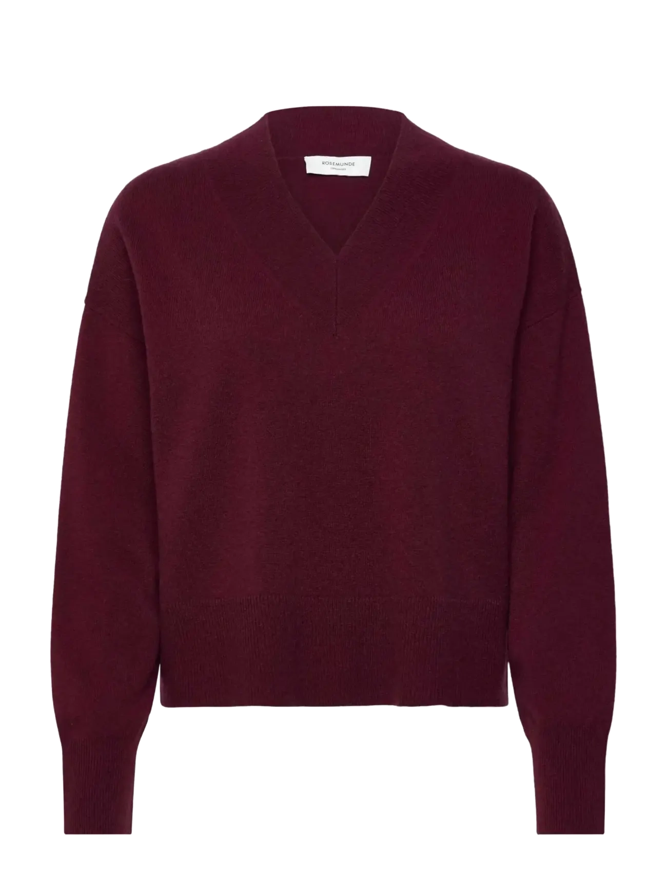 Rosemunde RWLaica Cashmere V-neck LS Pullover - Farben der Saison - WINDSOR WINE / burgundy