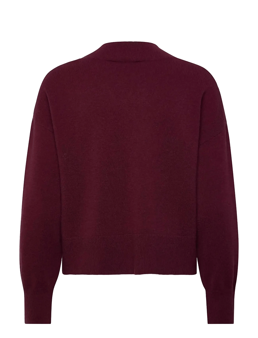 Rosemunde - RWLaica Cashmere V-neck LS Pullover - windsor wine - 1