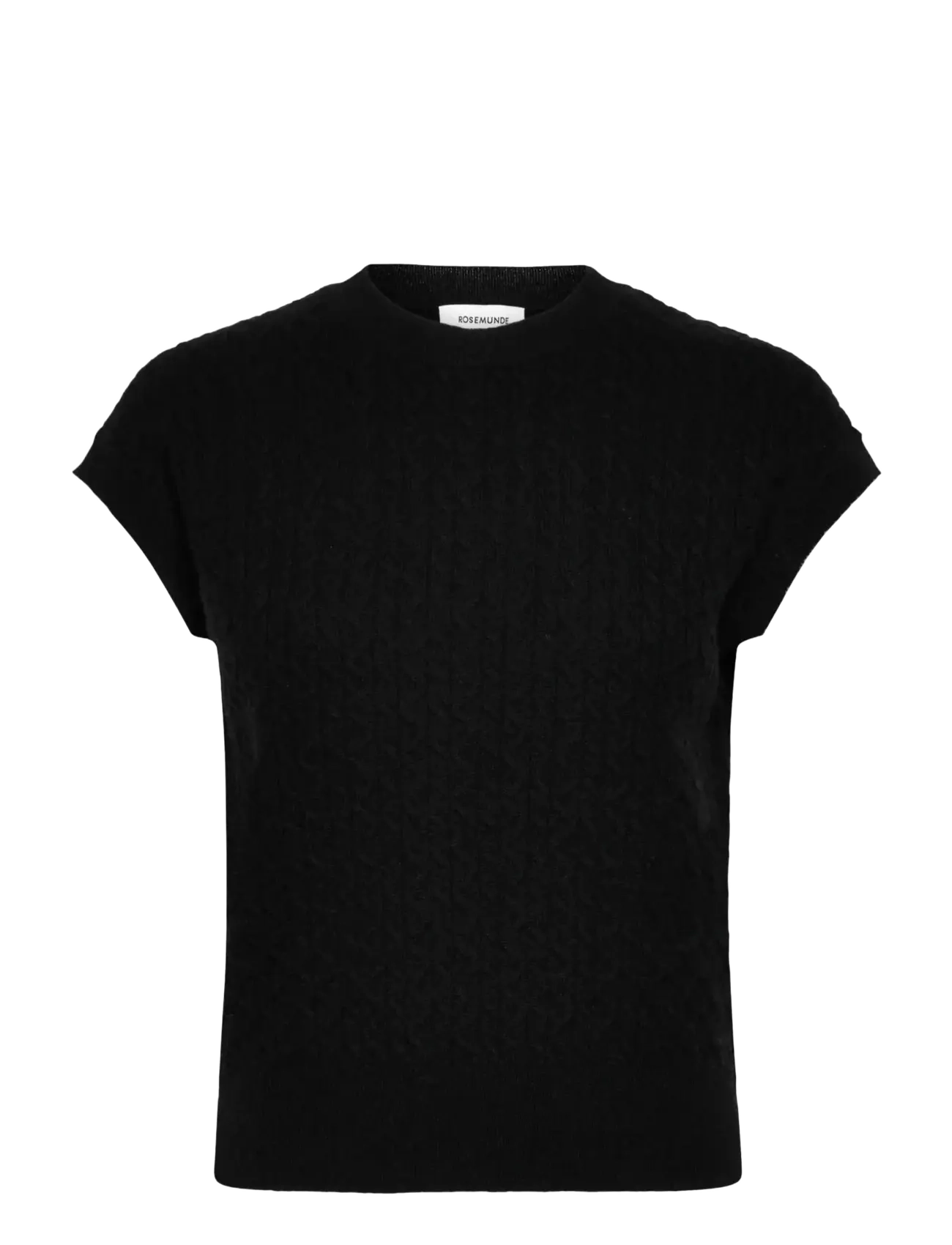Rosemunde RWLaica Cashmere Cable Vest - Kleidung - BLACK / black
