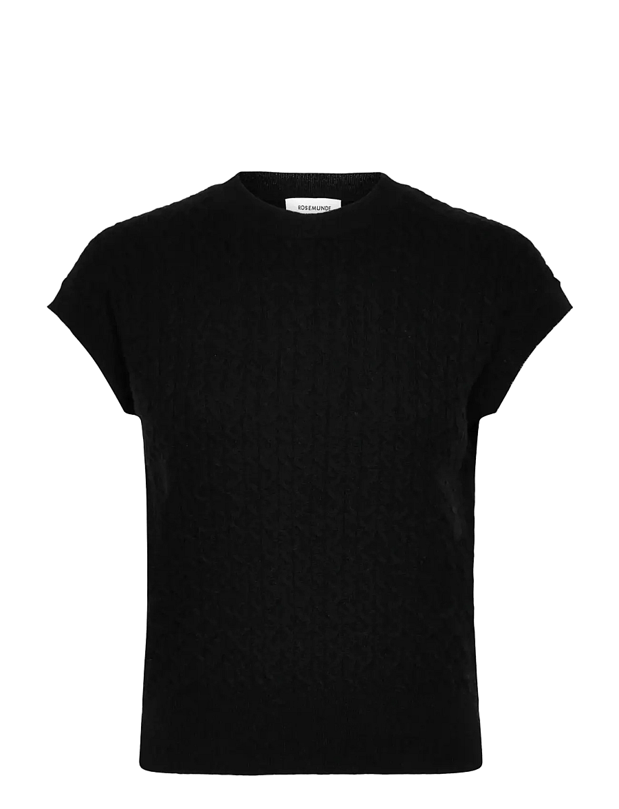 Rosemunde - RWLaica Cashmere Cable Vest - black - 0