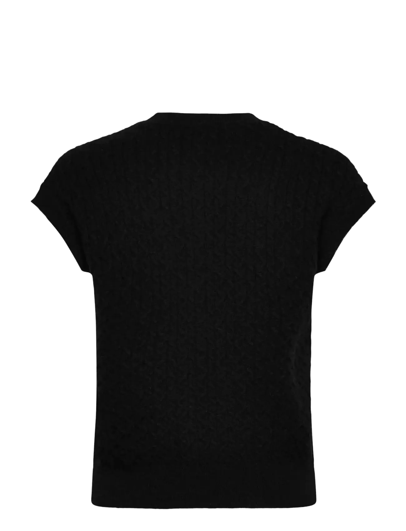 Rosemunde - RWLaica Cashmere Cable Vest - black - 1