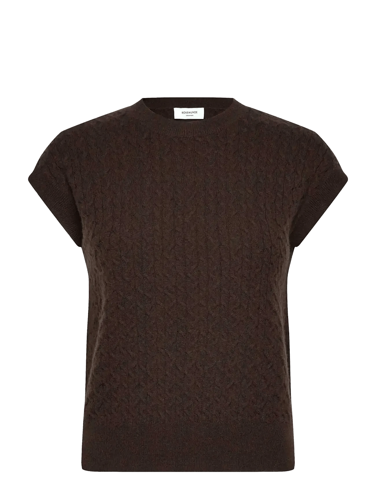 RWLaica Cashmere Cable Vest - MOLE