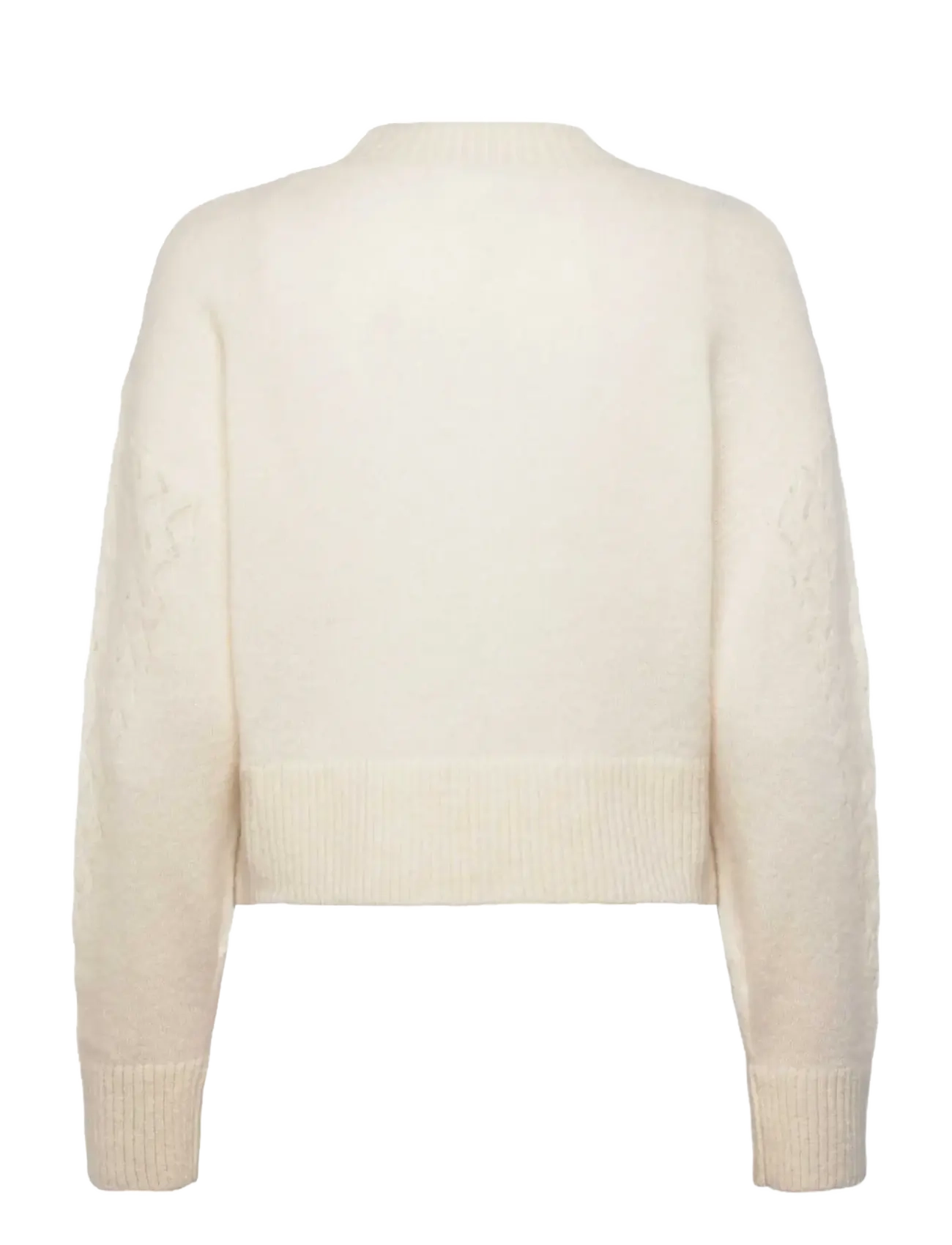 Rosemunde - RWAida LS Mock Neck Pullover - stickade tröjor - ivory - 1