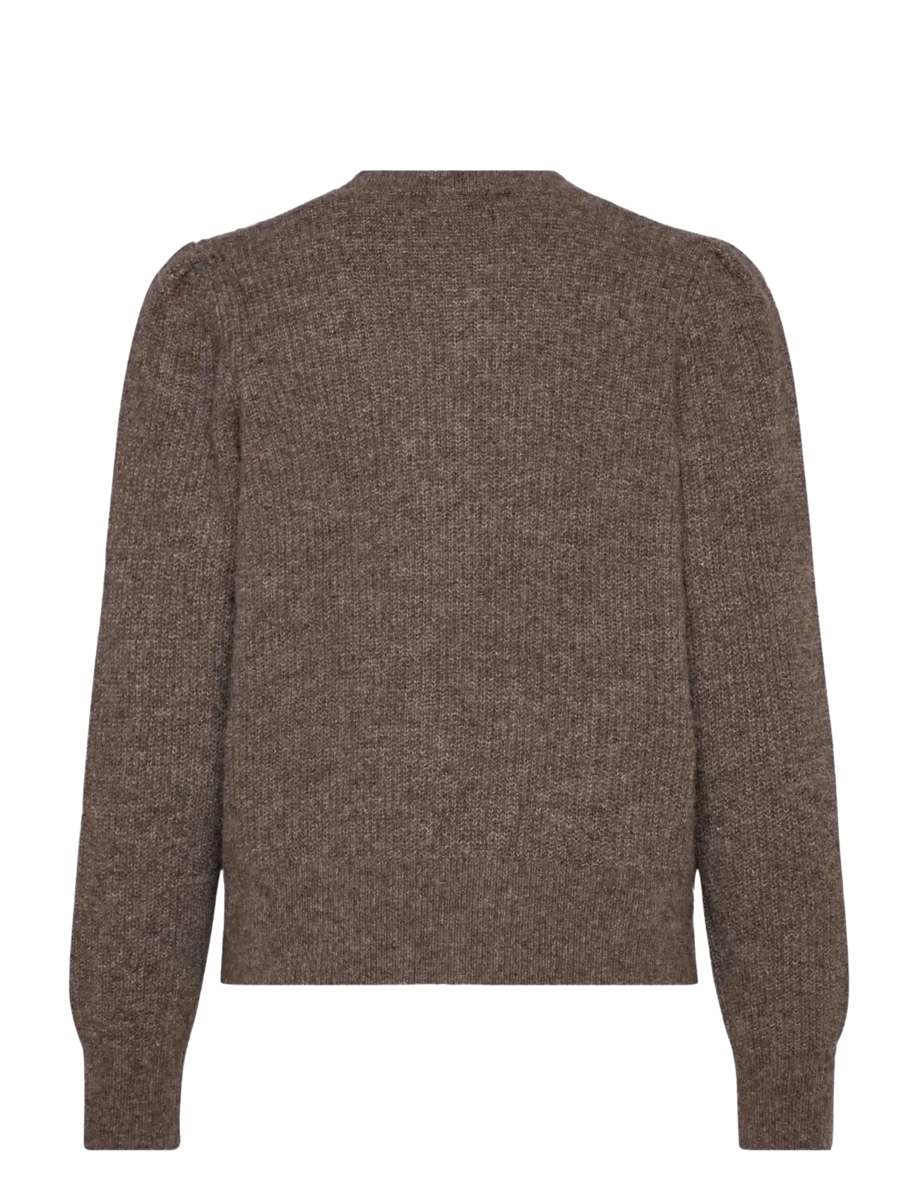 Rosemunde - RWTinker Wool Blend LS Cardigan - cardigans - brown grey mel - 1