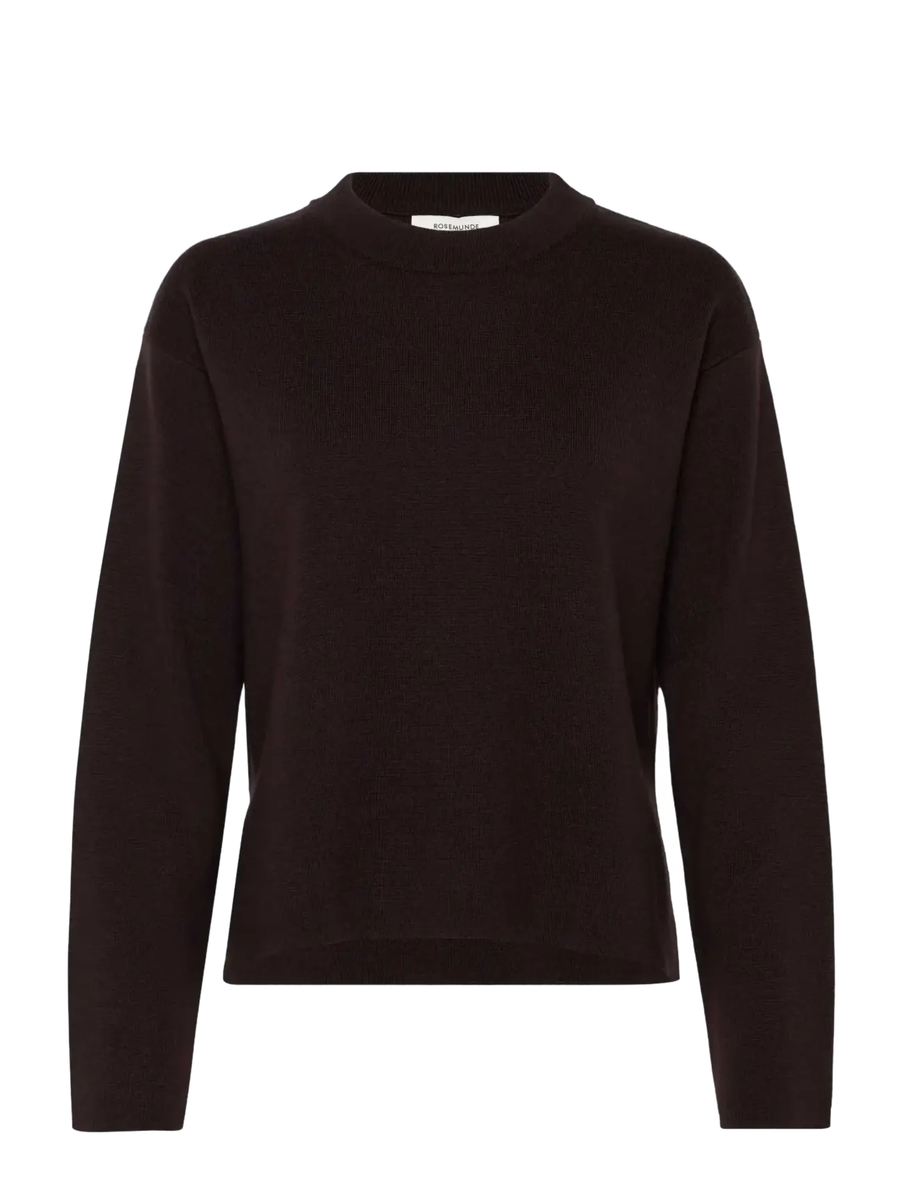 Rosemunde RWCody Merino LS Mock Neck Pullover - Kleidung - MOLE / brown