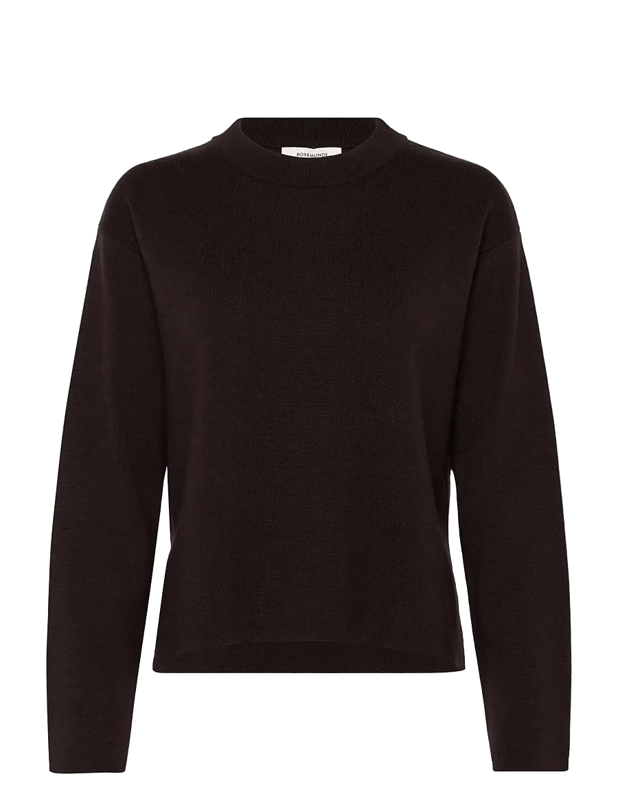 Rosemunde - RWCody Merino LS Mock Neck Pullover - pullover - mole - 1