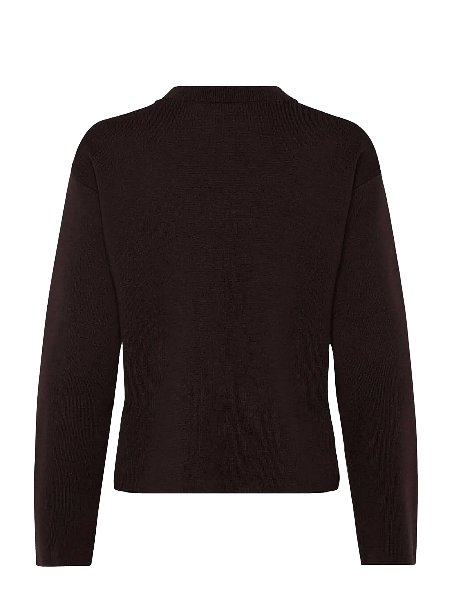 Rosemunde - RWCody Merino LS Mock Neck Pullover - pullover - mole - 2