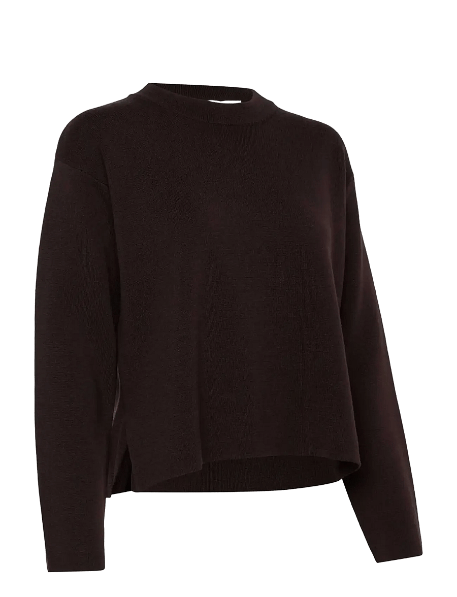 Rosemunde - RWCody Merino LS Mock Neck Pullover - pullover - mole - 4