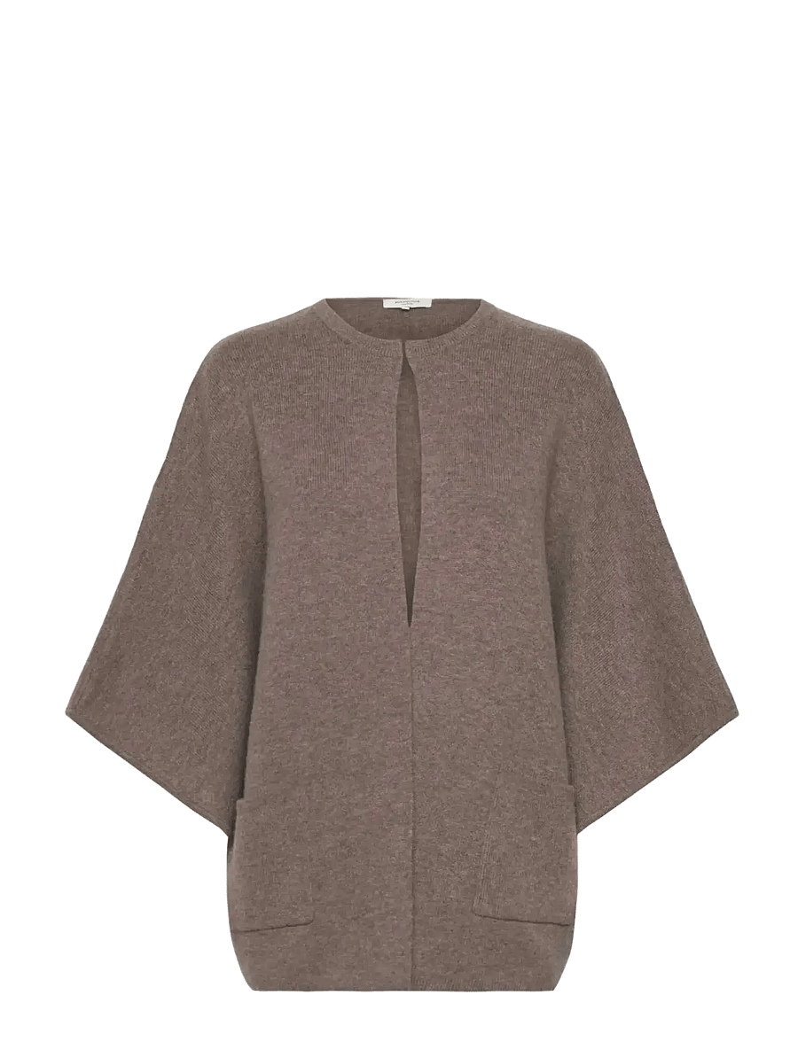 Rosemunde - RWJesse Wool Cape Cardigan - kaschmir - walnut melange - 1