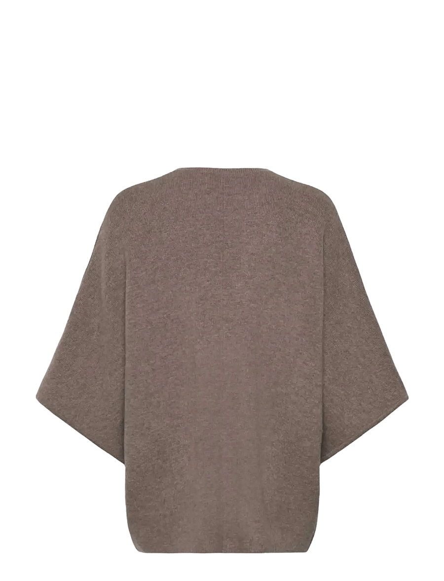 Rosemunde - RWJesse Wool Cape Cardigan - kaschmir - walnut melange - 2