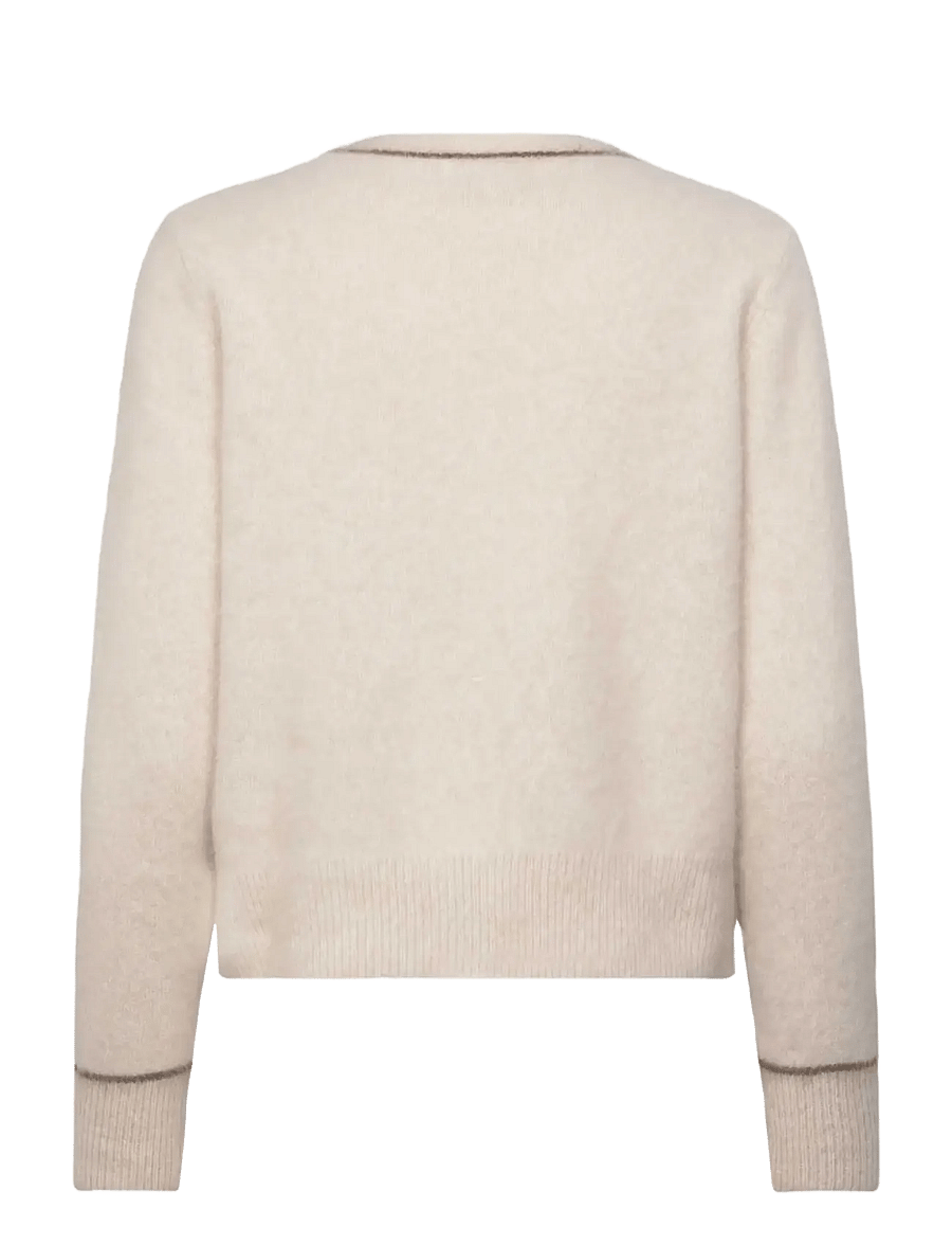 Rosemunde - RWFoxy LS Cardigan - cardigans - ivory - 1