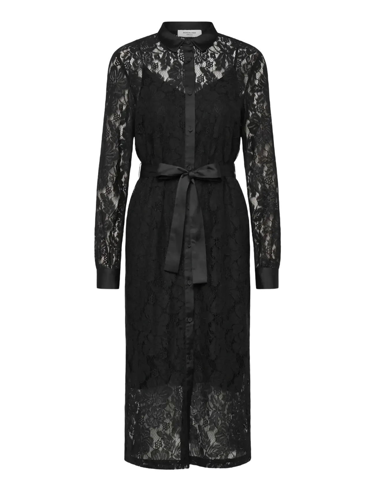 Rosemunde - RWAlice Lace LS Shirt Dress - black - 1