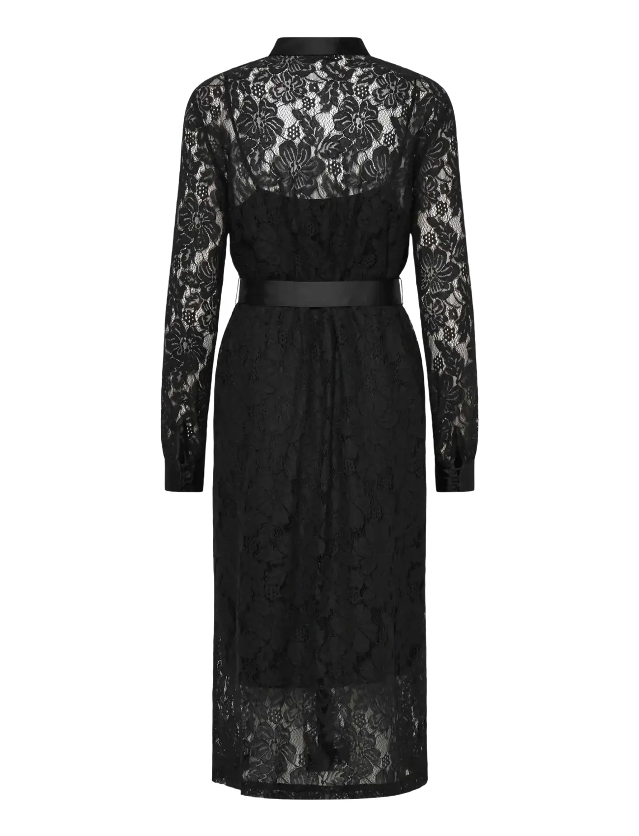 Rosemunde - RWAlice Lace LS Shirt Dress - black - 2