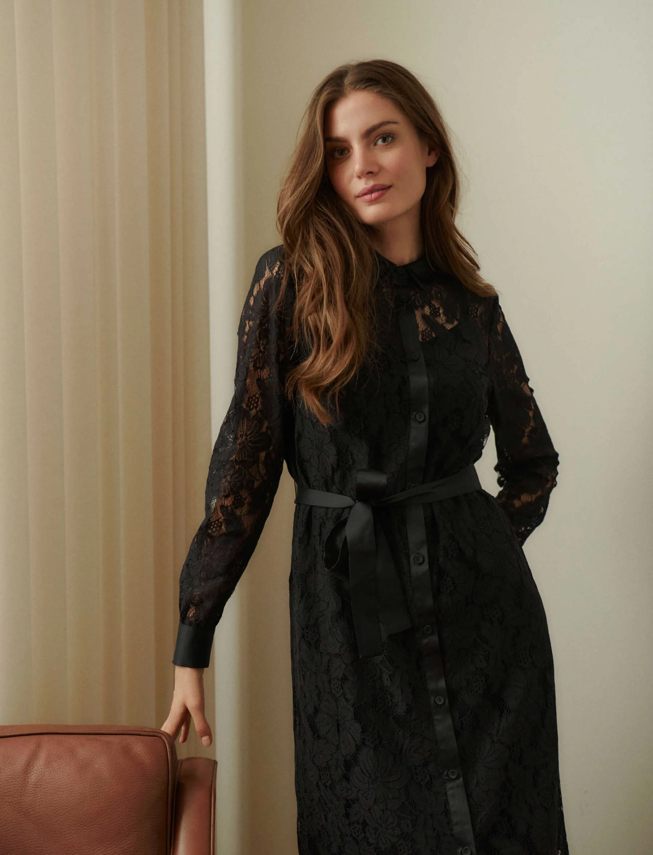 Rwalice Lace Ls Shirt Dress 2