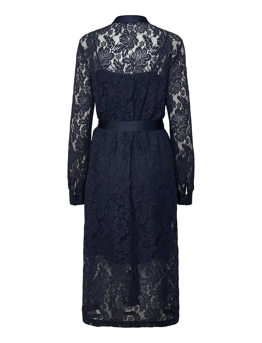 Rosemunde - RWAlice Lace LS Shirt Dress - navy - 1