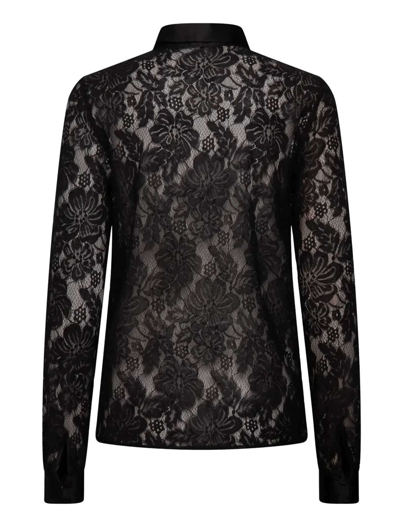 Rosemunde - RWAlice Lace LS Shirt - black - 1