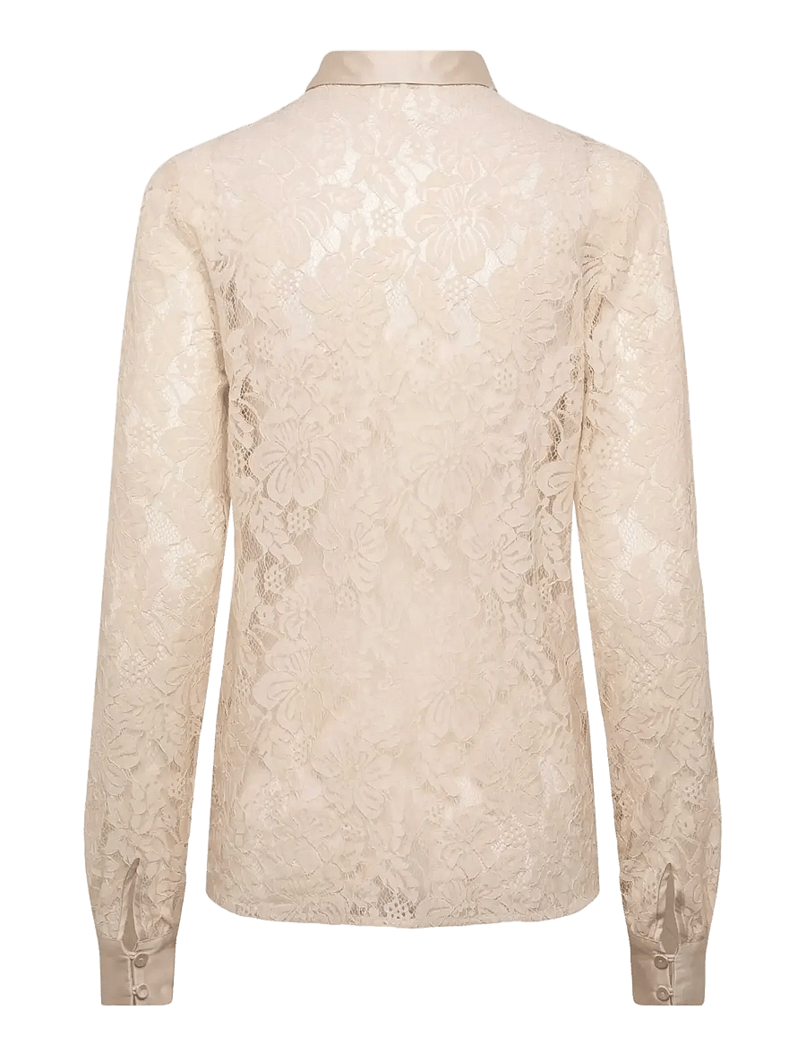 Rosemunde - RWAlice Lace LS Shirt - langärmlige hemden - rainy day - 2