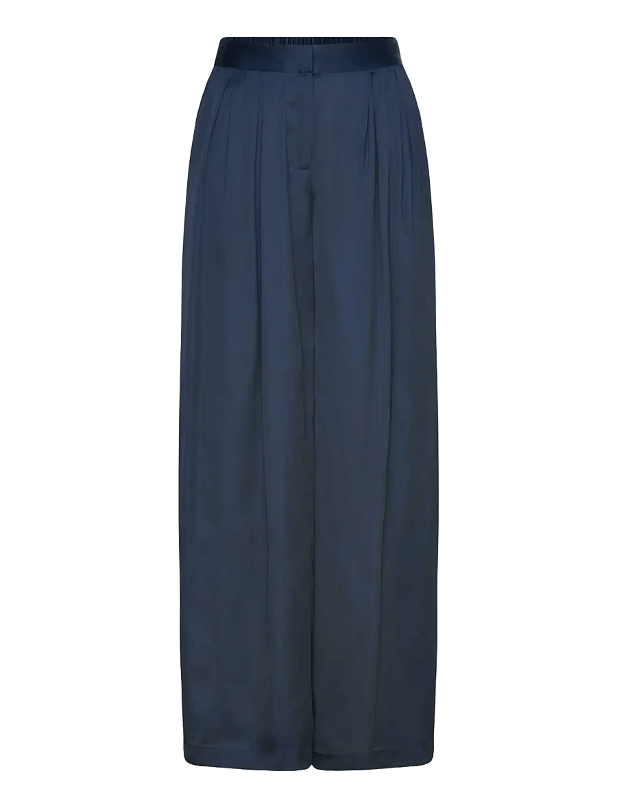 Rosemunde - RWMessina HW Wide Trousers - hosen mit weitem bein - navy - 1
