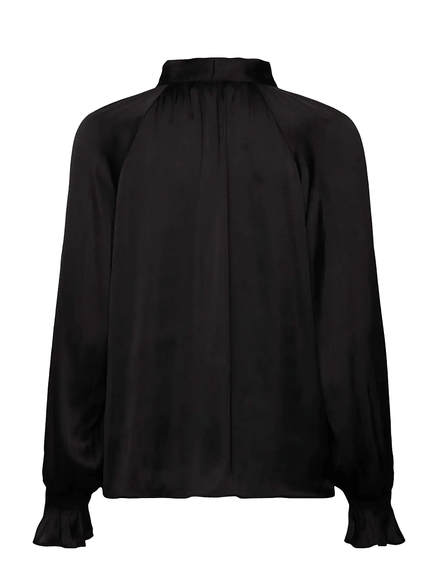 Rosemunde - RWMessina LS Tie Blouse - black - 1