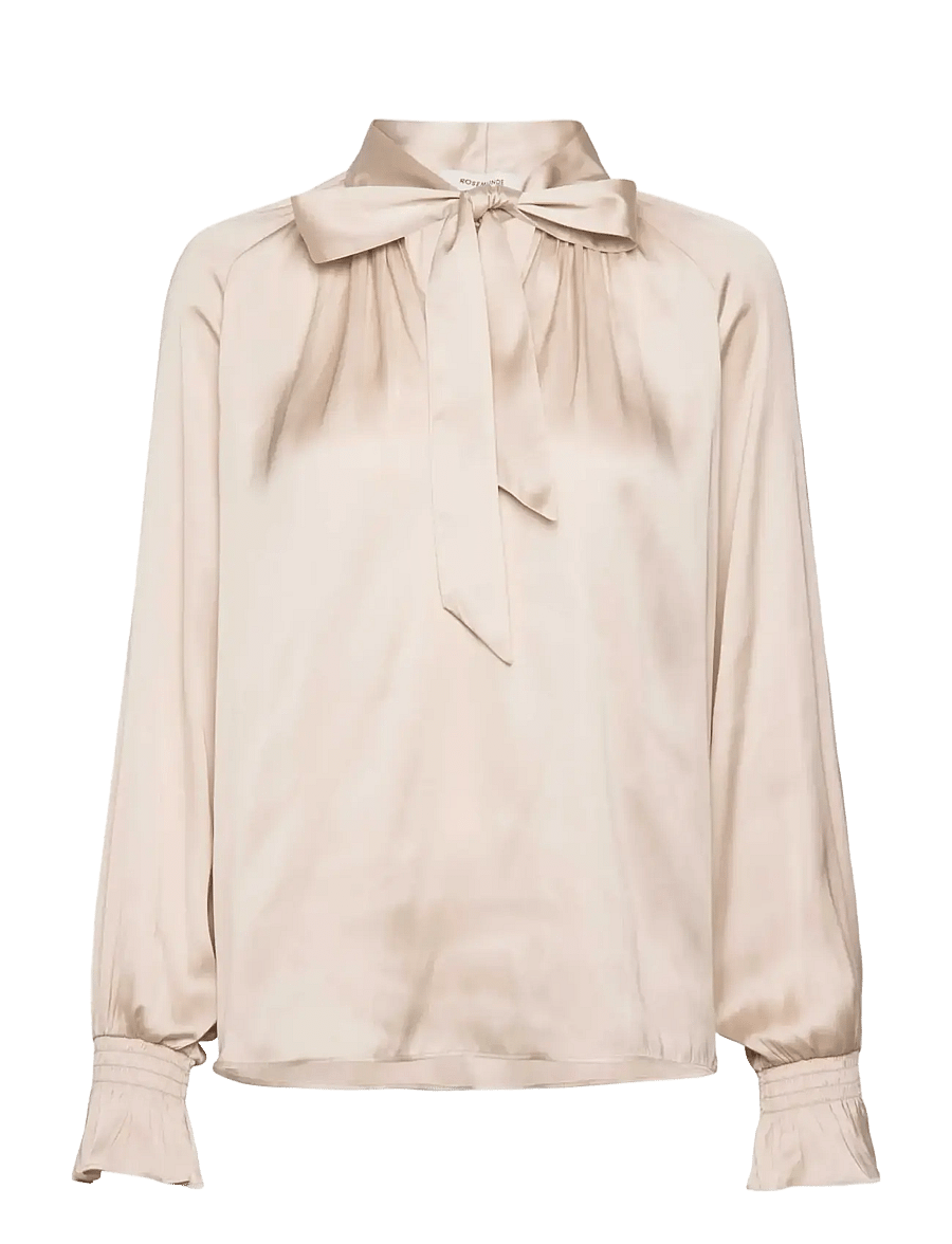 Rosemunde - RWMessina LS Tie Blouse - rainy day - 0