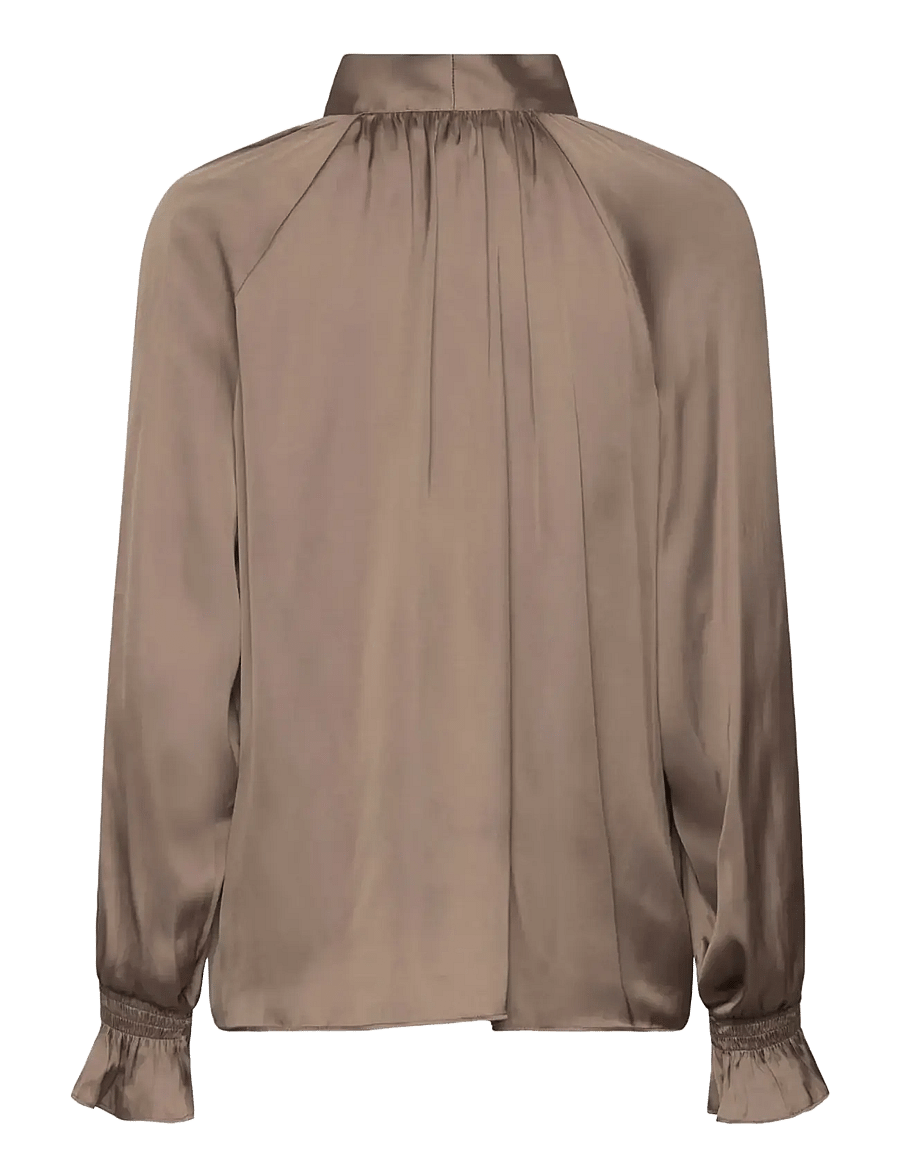 Rosemunde - RWMessina LS Tie Blouse - walnut - 2