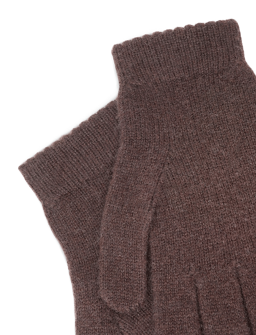 Rosemunde - RWLaica Cashmere Gloves - cashmere - walnut - 3