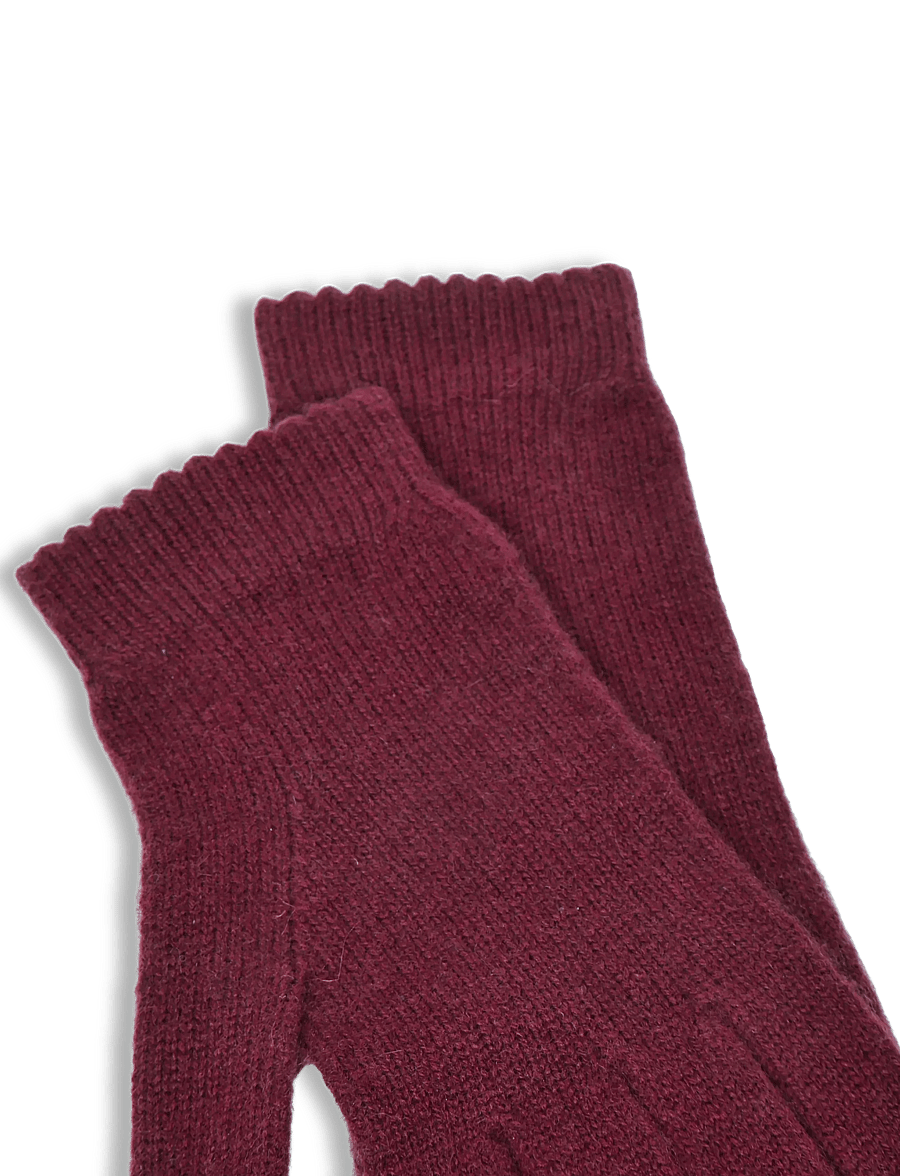Rosemunde - RWLaica Cashmere Gloves - kašmiir - windsor wine - 3