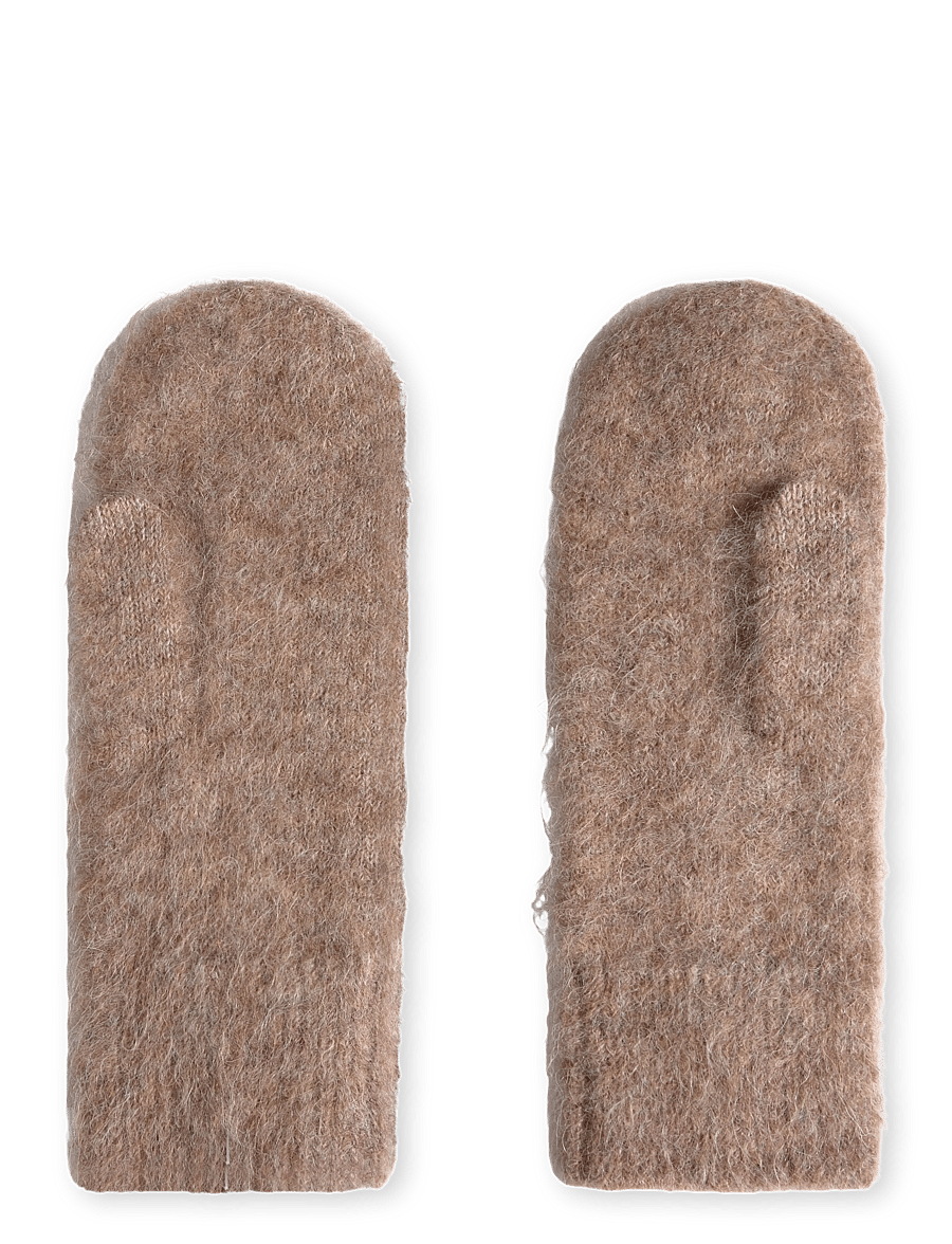 Rosemunde - RWFurry Alpaca Mittens - fäustlinge - brown grey mel - 1