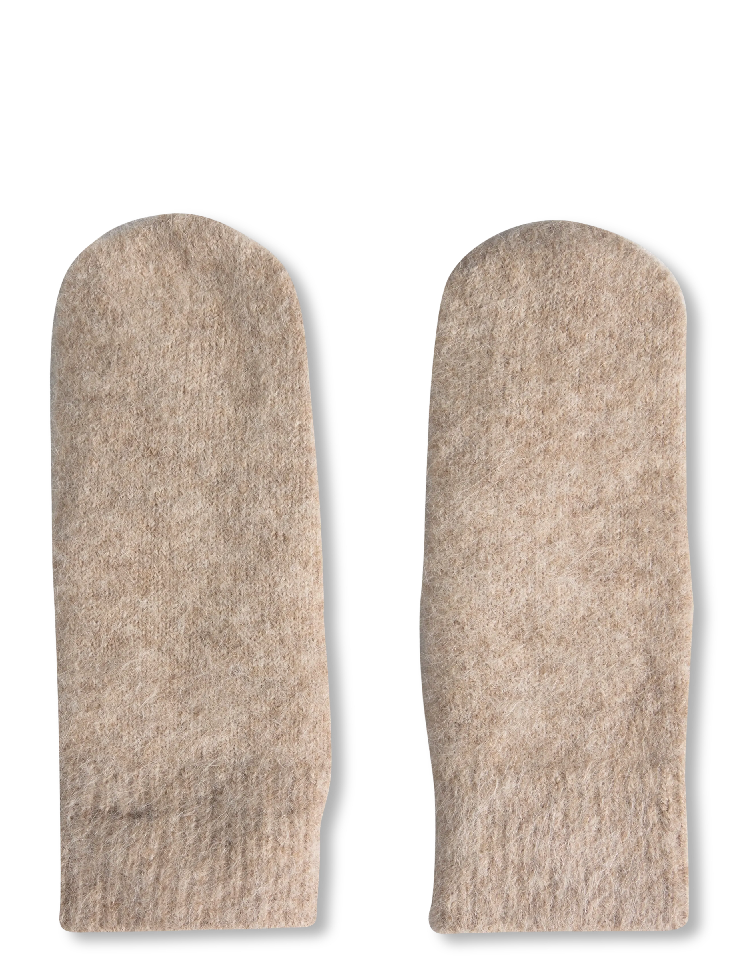 Rosemunde RWFurry Alpaca Mittens - Labakindad - OAT MELANGE / beige