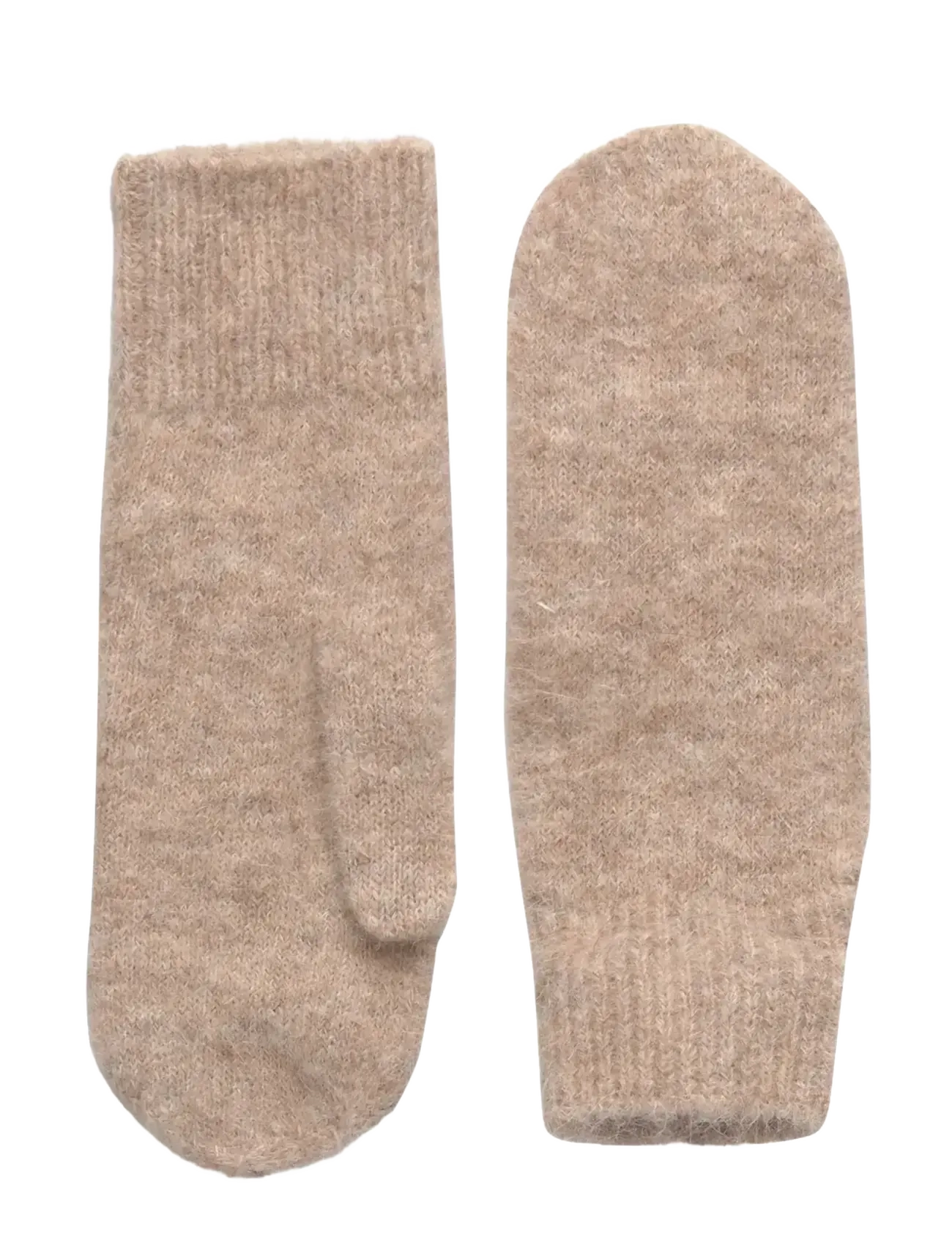 Rosemunde RWFurry Alpaca Mittens - Accessoires - OAT MELANGE / beige