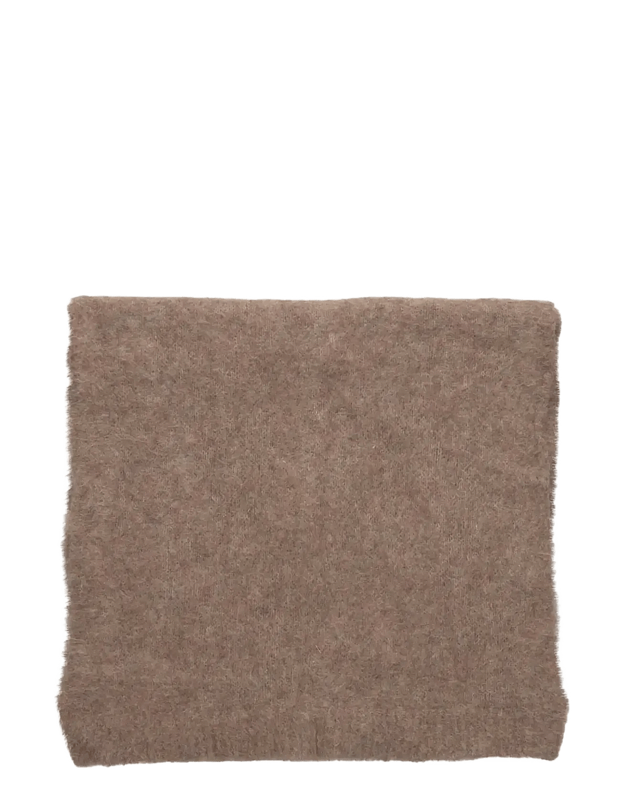 Rosemunde - RWFurry Alpaca Scarf - talvesallid - brown grey mel - 1