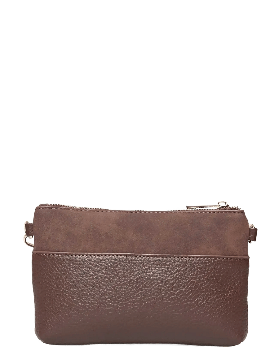 Rosemunde - RBMunich Mix Small Clutch - umhängetaschen - dark chocolate gold - 1