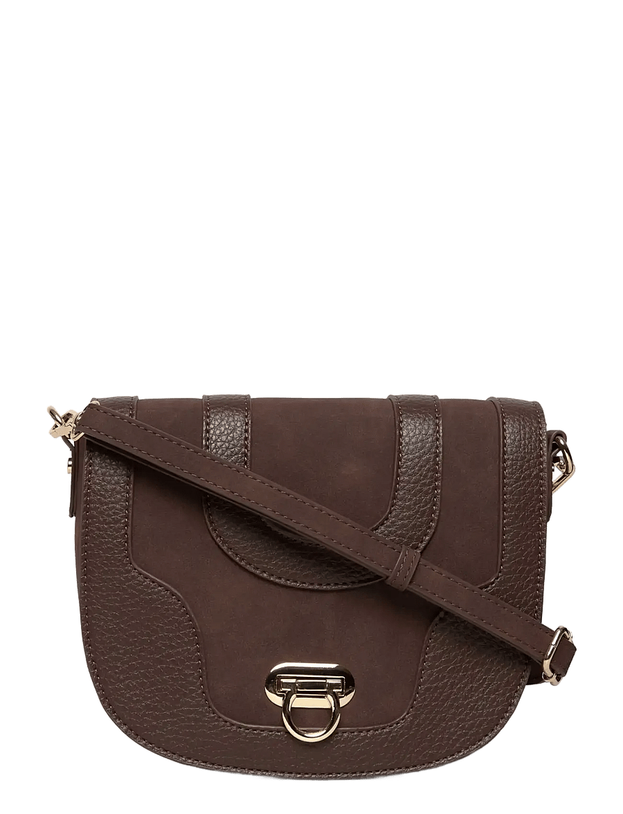 Rosemunde - RBMunich Mix Cross Body Bag - Üleõlakotid - dark chocolate gold - 0