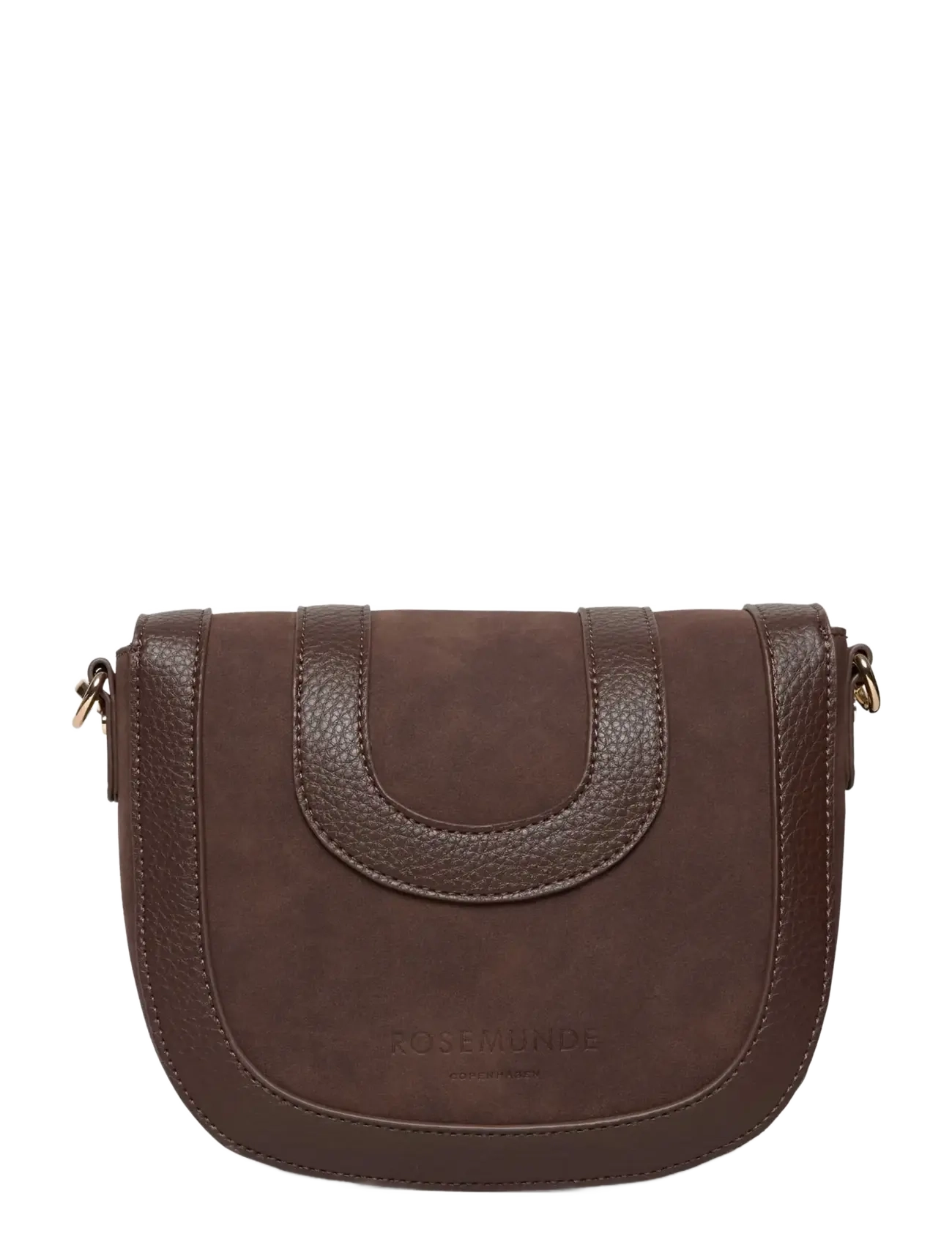 Rosemunde - RBMunich Mix Cross Body Bag - Üleõlakotid - dark chocolate gold - 1