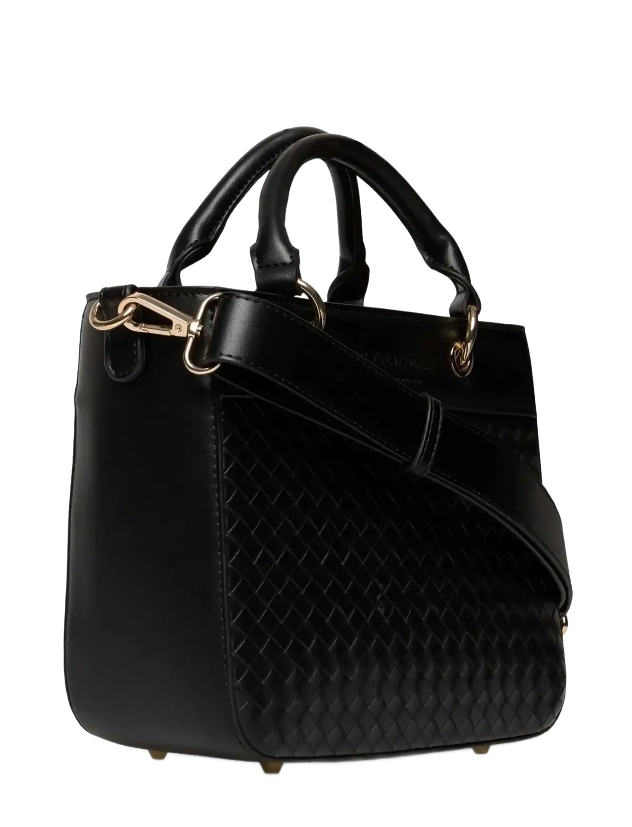 Rosemunde - RBSofie Braid Small Shoulder Bag - käekotid - black gold - 2